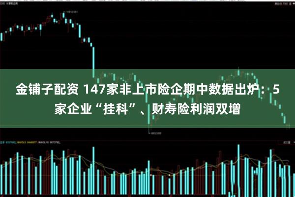金铺子配资 147家非上市险企期中数据出炉：5家企业“挂科”、财寿险利润双增